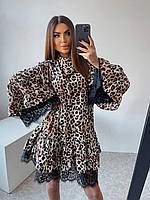 Жіноча сукня в принт леопард Тканина: софт