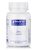 Цинк (цитрат), Zinc (citrate), Pure Encapsulations, 180 капсул