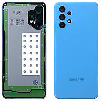Задняя крышка Samsung Galaxy A32 4G A325F синяя оригинал Китай со стеклом камеры