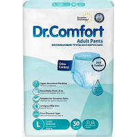 Подгузники для взрослых Dr.Comfort Large 100-150 см 30 шт (8680131205615) - Вища Якість та Гарантія!