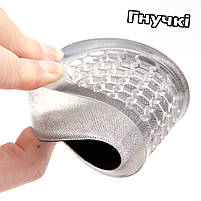 Підп'ятники силіконові 35-39 розмірів при шпорі для взуття. Коректори для стопи у взутті. Напівстілки гелеві, фото 9