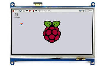 Raspberry 7 Inch 1024x600 LCD HDMI Сенсорний LCD HDMI екран для Raspberry Pi. Роздільна здатність: 1024 х 600 пікселів.