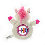 Брязкальце м'яке Одноріг рожевий 17 см, фото 2