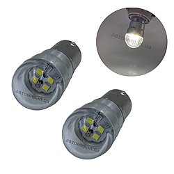 Світлодіодна лампа Харків з цоколем BA15s P21W 4 SMD 12V-24V Білий 2шт