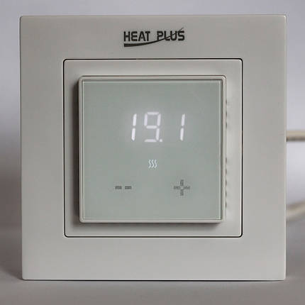 Терморегулятор Heat Plus М1.16 (білий) цифровий сенсорний з екраном регулятор температури тепла підлога, фото 2