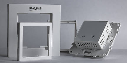 Терморегулятор Heat Plus М1.16 (білий) цифровий сенсорний з екраном регулятор температури тепла підлога, фото 3