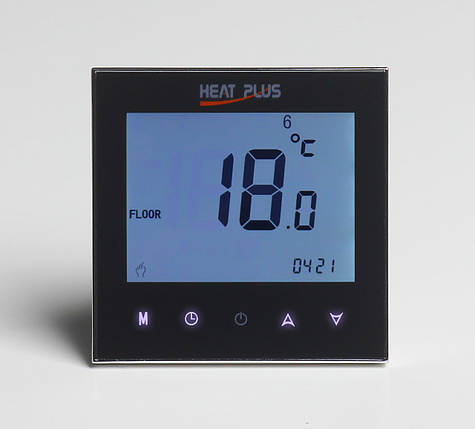 Терморегулятор Heat Plus iTeo4 Wi-Fi (чорний) дистанційний регулятор температури тепла підлога бездротове управління, фото 2