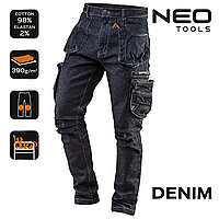 Штани робочі чоловічі джинсові NEO DENIM, розмір L/52 (81-229-L)