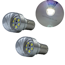 Світлодіодна лампа Харків з цоколем BA15s P21W 6 SMD 12V-24V білий 2шт