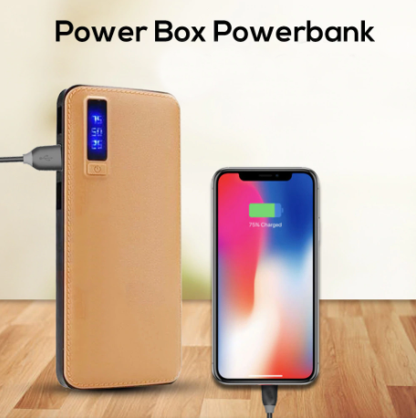 Павербанк Power Box Power Bank Brown внешний аккумулятор
