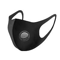 Маска респіратор Black Mask маска для лица с клапаном