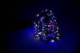 Гірлянда 20 м Xmas 200 Led Copper RGB Роса гирлянда новогодняя медный провод на батарейках, фото 3