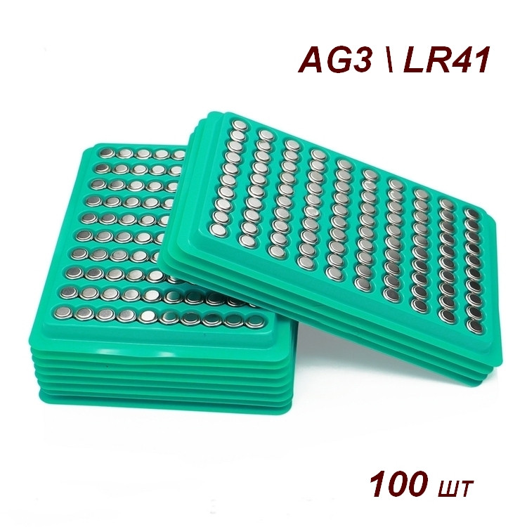 Батарейка таблетка 100 штук на блістері TMI AG3 LR41