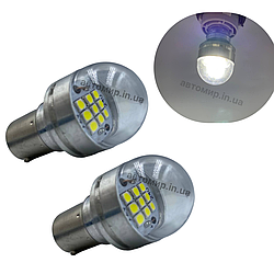 Світлодіодна лампа Харків з цоколем BA15s P21W R5 9 SMD 12V-24V білий 2шт