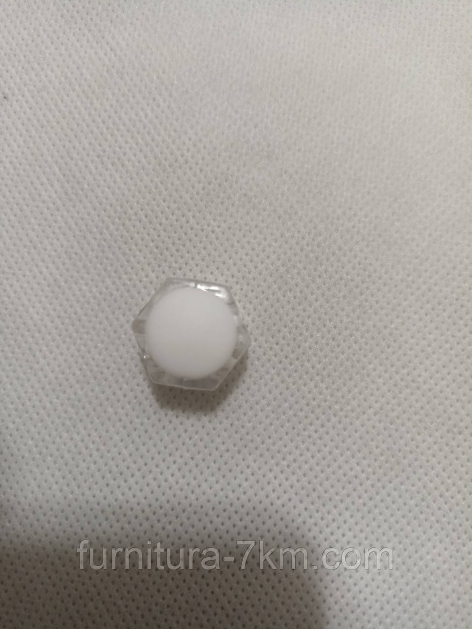 Стопори (фіксатори). Прозорі — білі. 2 см. × 1,7 см. Паковання 500 шт., фото 1