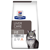Hills Prescription Diet Liver Care l/d Chicken 1,5 кг лечебный сухой корм для котов (166828-24) NY