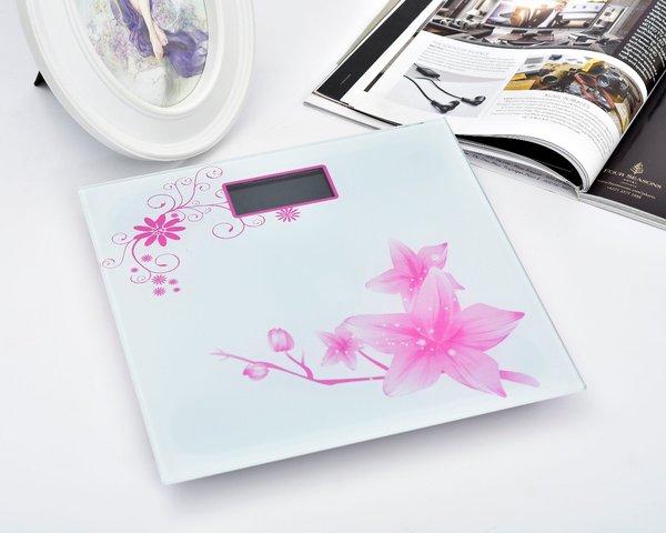 Електронні ваги з термометром до 180 кг Domotec MS-1604 White