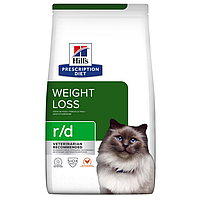 Hills Prescription Diet Weight Loss r/d Chicken 3 кг лечебный сухой корм для котов (167374-24) NY