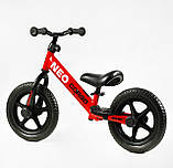 Дитячий велобіг Corso NEO EN-52360 Червоний, з колесами 12 дюймів EVA (ПЕНА), підставка для ніг, біговел, фото 3