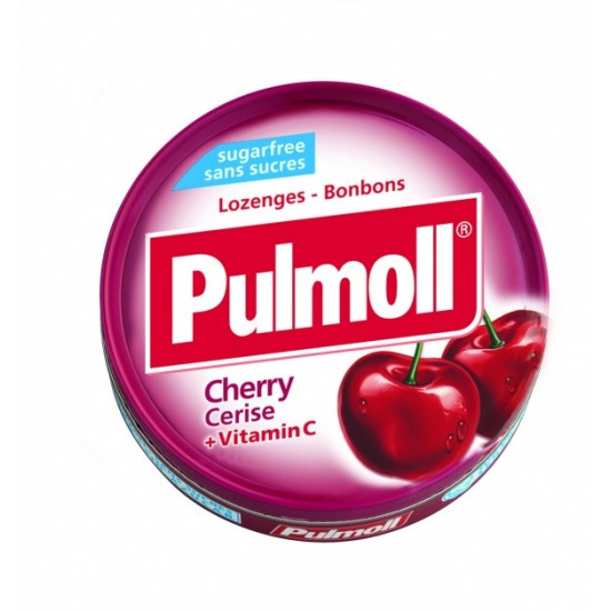 Льодяники Pulmoll з вишнею без цукру, 45г