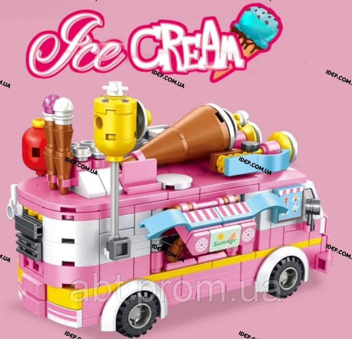 Конструктор Panlos brick - Машина з морозивом 12 в 1. Вік 6+. Лего, Lego