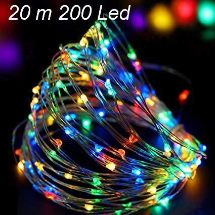 Гірлянда 20 м Xmas 200 Led Copper RGB Роса гирлянда новогодняя медный провод 220 В, фото 1