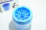 Лапомийка стакан для миття лап Soft pet foot cleaner Blue, фото 4