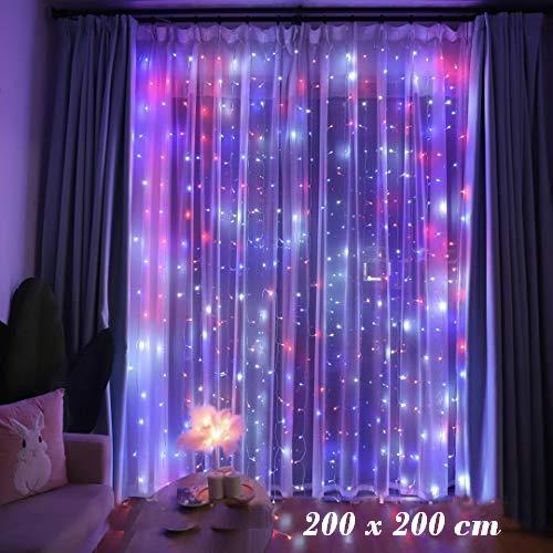 Гірлянда штора водоспад LED 200 2х2м RGBW светодиодная гирлянда водопад, фото 1