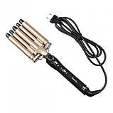 Плойка для волосся випрямляч 5 хвиль Geemy GM-2933, фото 2