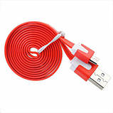 Кабель USB - micro USB 100 см Red, фото 2