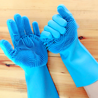 Cиліконові рукавички Magic Silicone Gloves Blue