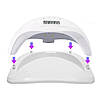 UV/LED лампа для гель лаків акумуляторна Sun FIVE 7033 48W White, фото 4