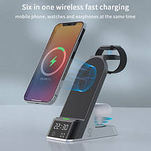 Беспроводное ЗУ H36 WIRELESS CHARGER 6в1 15W, фото 4