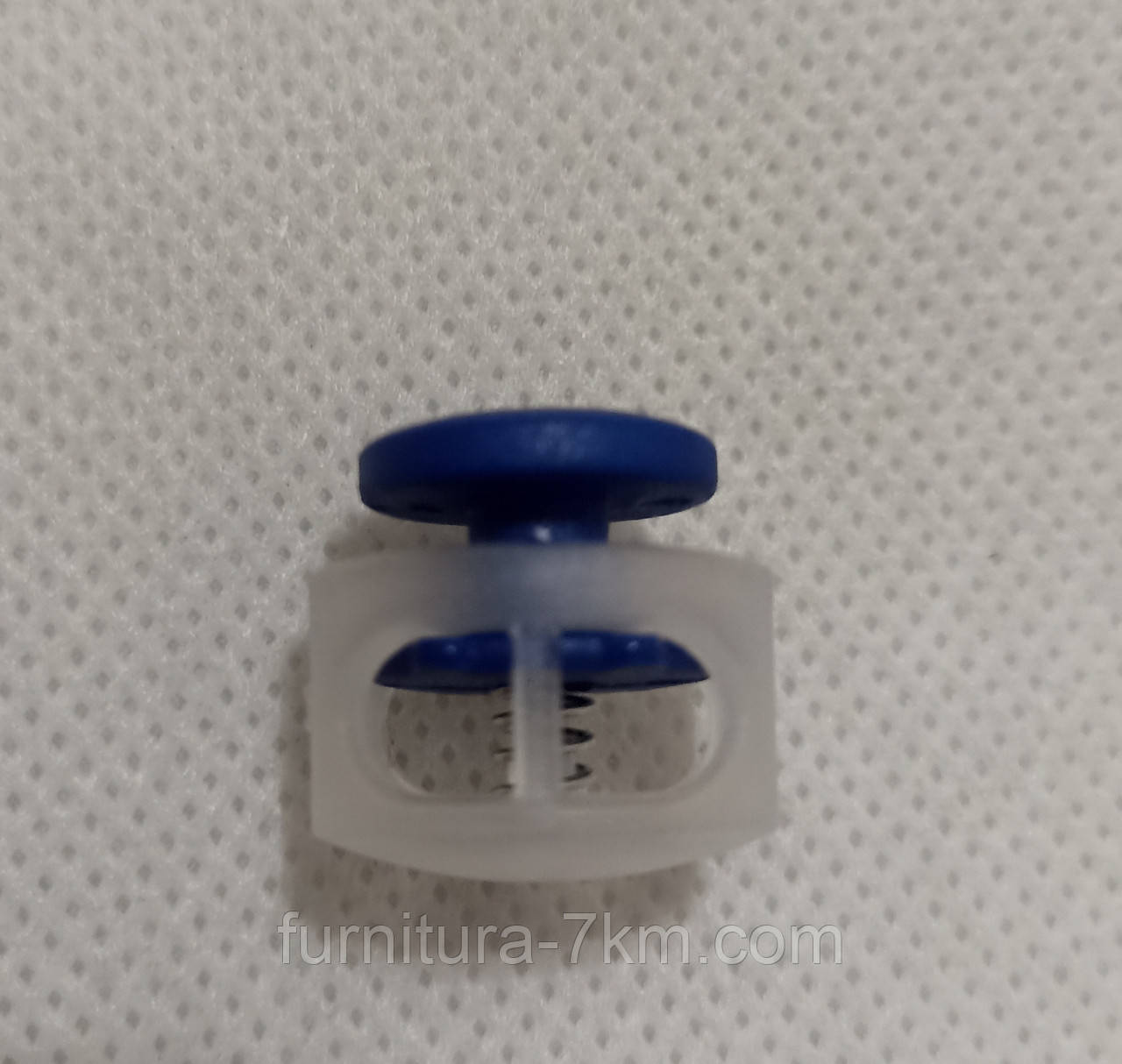 Стопори (фіксатори). Електрик (синій) 2 см. × 1,7 см. Паковання 500 шт., фото 1