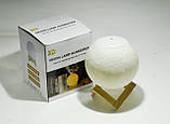 Зволожувач повітря дифузор нічник 3D Moon Lamp Air Humidifier, фото 3