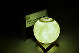 Зволожувач повітря дифузор нічник 3D Moon Lamp Air Humidifier, фото 4