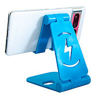 Подставка для смартфона голубая настольный держатель для телефона L 301