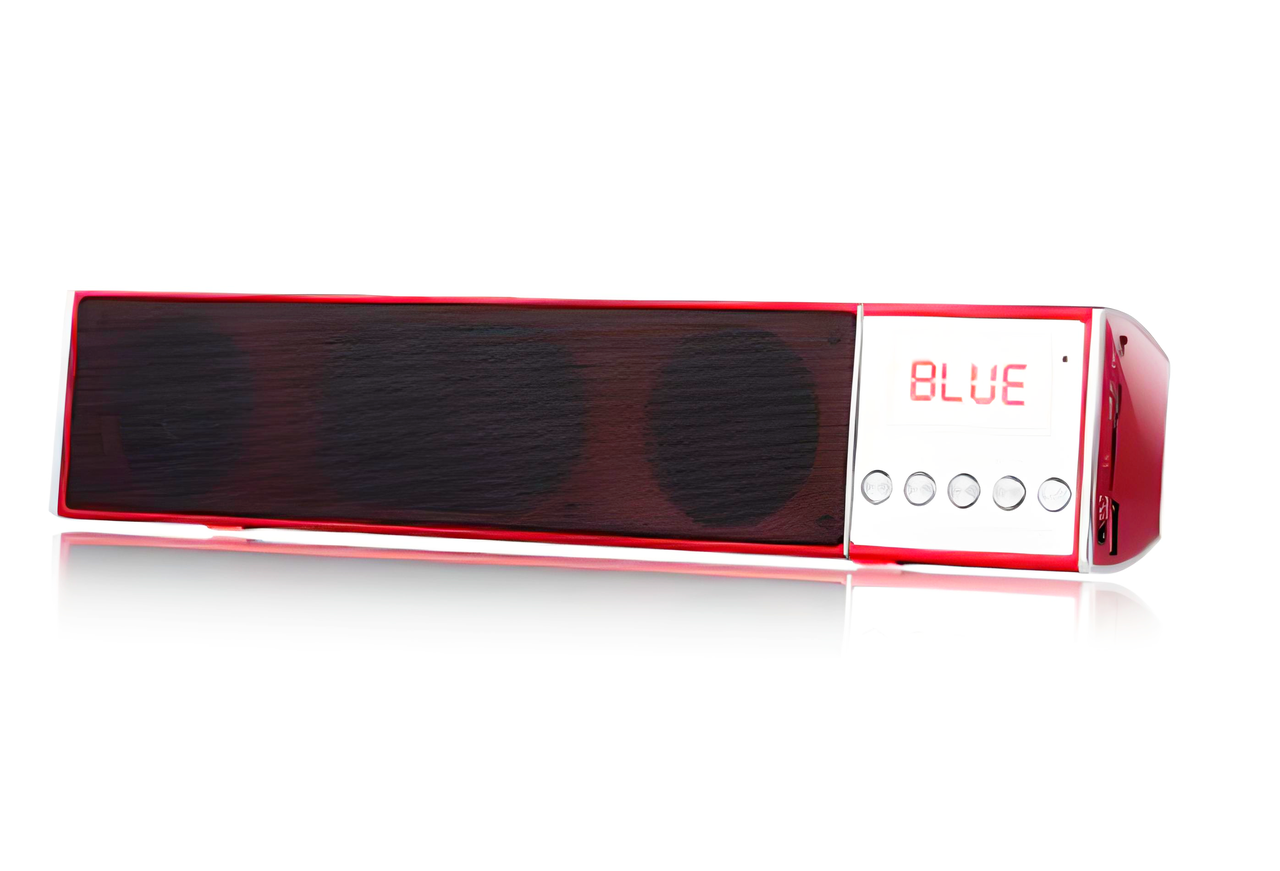 Портативна блутуз колонка з радіо WS-2015 Bluetooth Red, фото 1