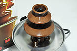 Фонтан шоколадний Фондю Mini Chocolate Fondue Fountain шоколадный фонтан, фото 3