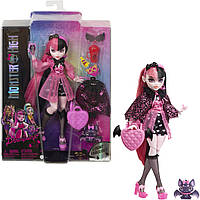 Кукла Монстр Хай Дракулаура с аксессуарами и летучей мышью Оригинал Mattel Monster High Draculaura