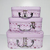 Набір боксів для косметики 3шт, фото 2