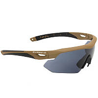 Тактические очки Swiss с 2 сменными линзами "NightHawk" brown