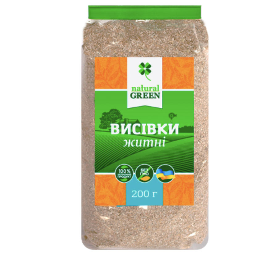 Висівки житні високоякісні 200 гр, фото 1