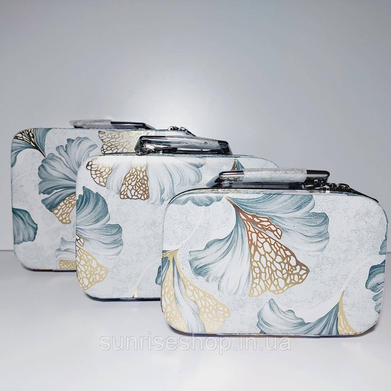 Набір боксів для косметики 3шт