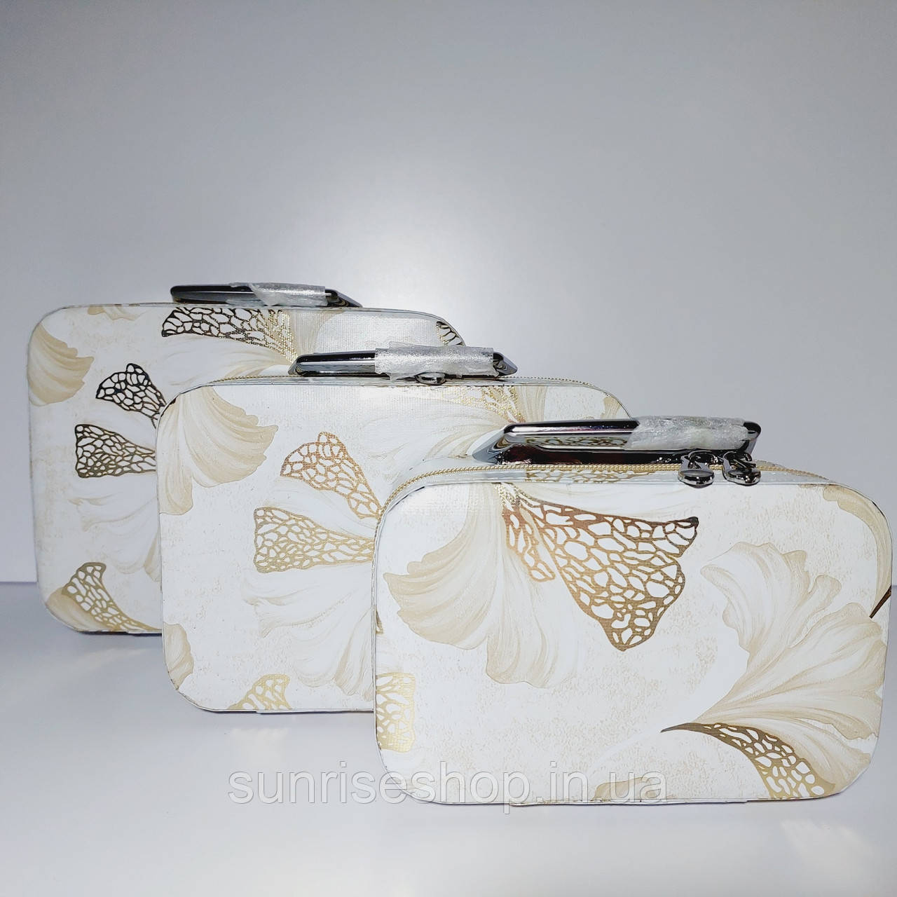 Набір боксів для косметики 3шт