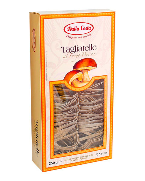 Макарони DALLA COSTA Tagliatelle Тальятелле з білими грибами, 250г