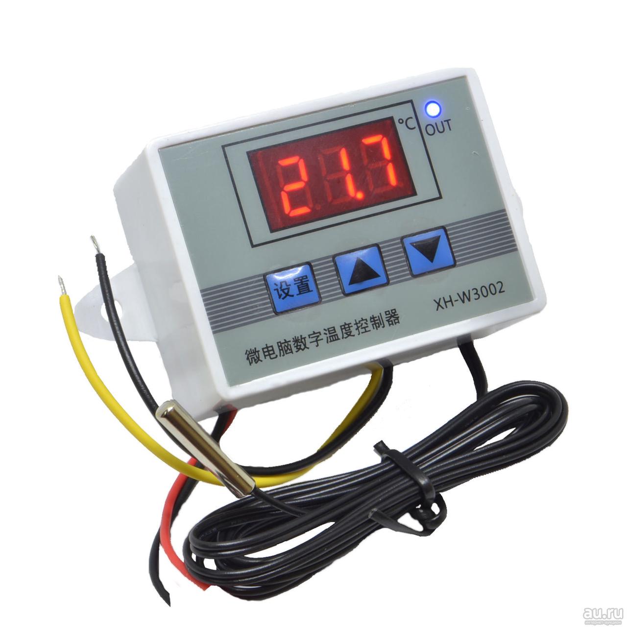 Терморегулятор цифровий термостат W3002 12В 120W, фото 1