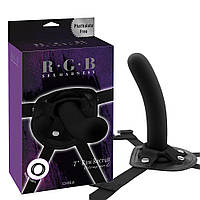 Страпон - RGB 7" Raw Recruit Strap-On L