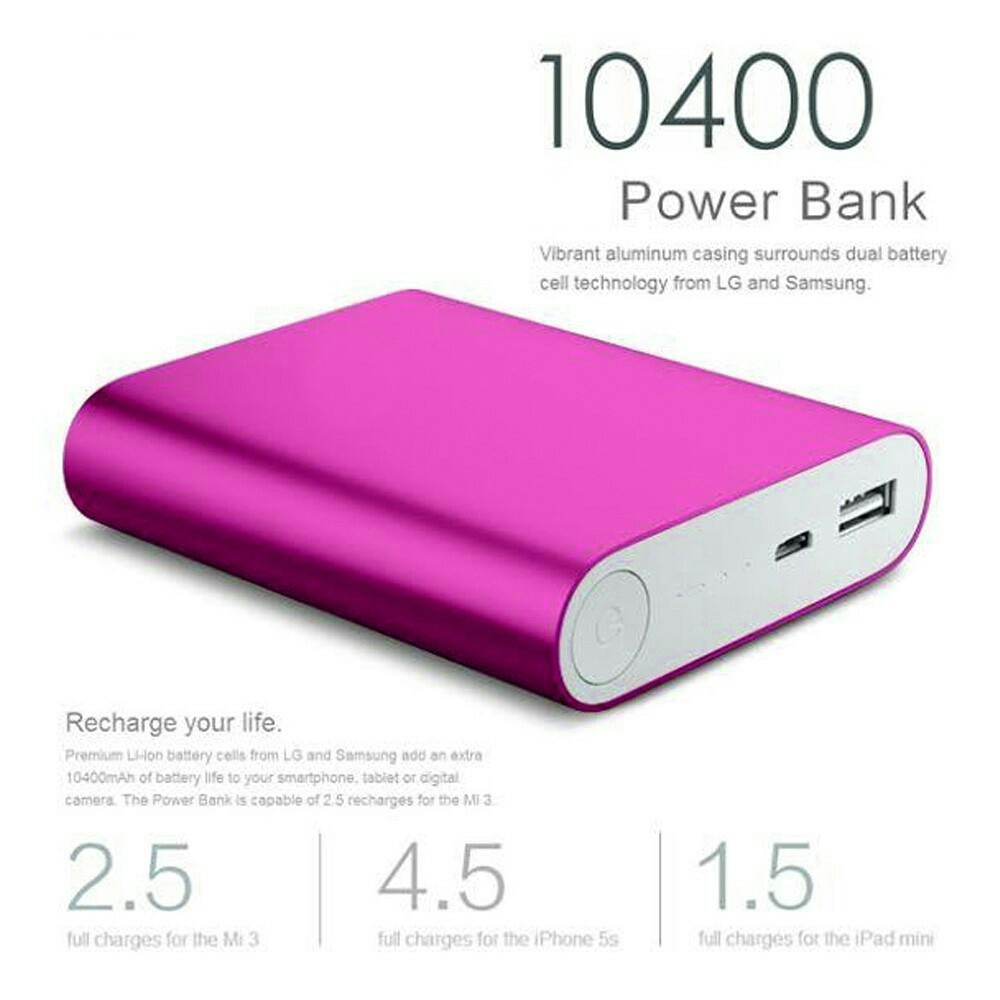 Портативний зарядний пристрій Power bank Rose 10400 mAh портативная зарядка павер банк, фото 1