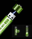 Акумулятор з USB зарядкою Doublepow Li-Ion AA 1.5V 900 mAh, фото 3